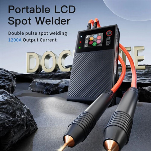 Docreate TK-10A Double Pulse Color Screen Spot Welding Machine LCD Large Screen CNC 1200A Lithium Battery 1