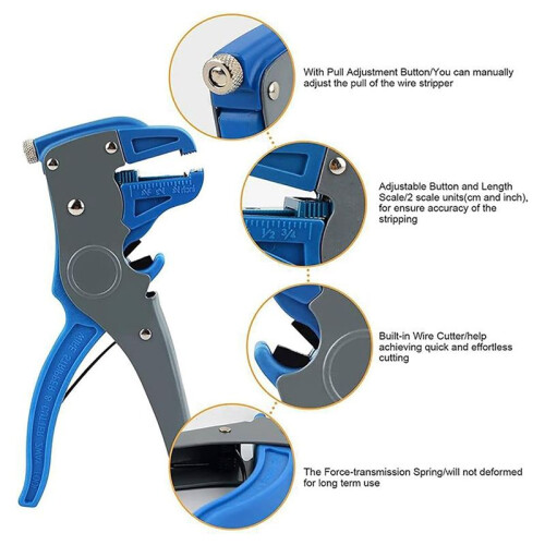 2-in-1 Adjustable Automatic Wire Stripper and Cutter, New Multifunctional Wire Stripper Tool, Wire Stripper Tool 2