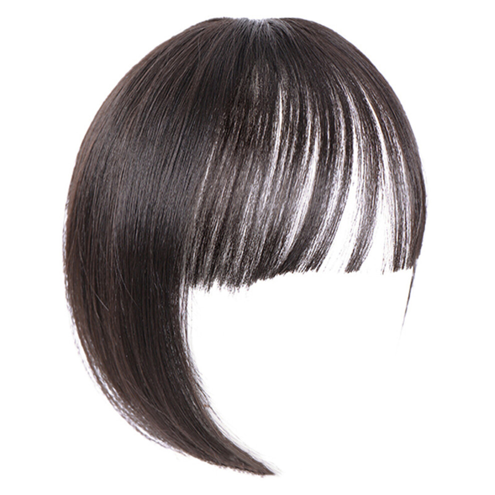 Dachuang Beauty (Brownish Black) Wig Piece Female Top Hair Piece Invisible With Air Bangs Natural For Girls Women