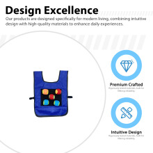 (Adult Blue 5 Ball) Sticky Ball Vest for Kids Outdoor Play