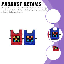 (Child 2Cloth 10 Ball) Sticky Ball Vest for Kids Outdoor Play