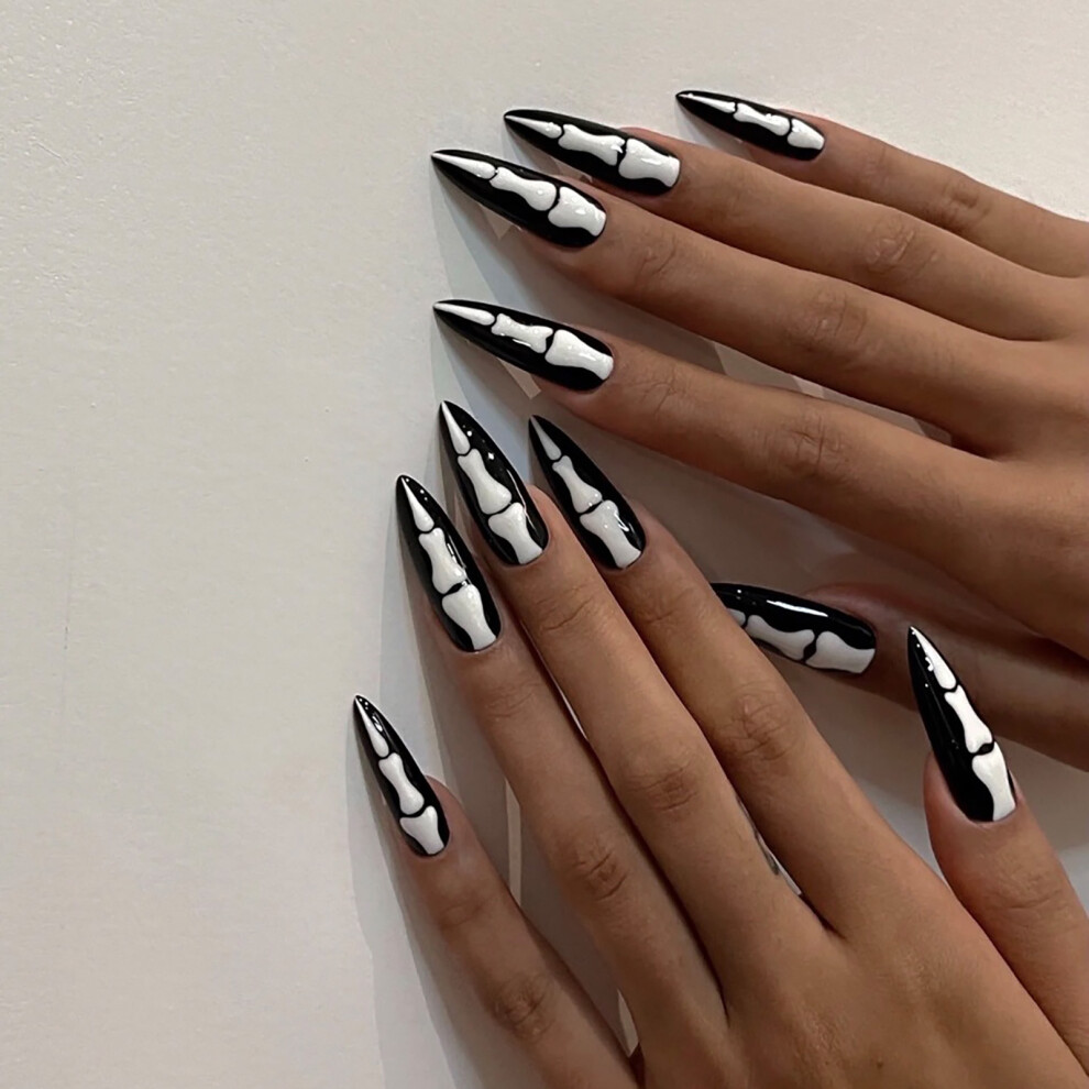 Roc-Electron (Standard) Halloween Pointed False Nails For Women