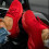 (red, 41) Thick Sole Solid Color Lace-Up Daddy Shoes 1