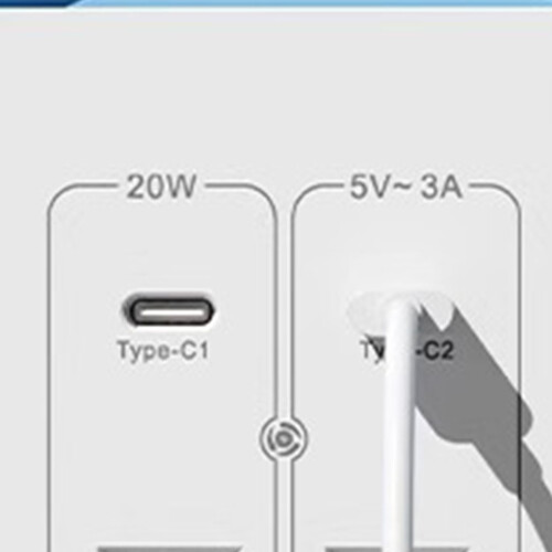USB+Type-C Dual Wall Socket Panel