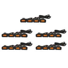20PCS LED Front Grill Lights for Tacoma Raptor TRD Off Road Sport 2020 2021 External Grille Lamps, Amber Light