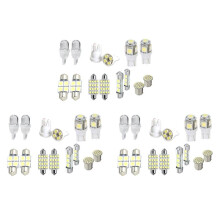 42Pcs LED Interior Package Kit for T10 36mm Dome License Plate Lights White Parking Lights Bulb Auto Door Lamp