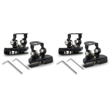 Universal LED Light Bar Mounting Brackets, Adjustable Hood Pillar Mounts, Led Work Light Mount Bracket Clamp Holder 4PCS
