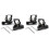 Universal LED Light Bar Mounting Brackets, Adjustable Hood Pillar Mounts, Led Work Light Mount Bracket Clamp Holder 4PCS 1