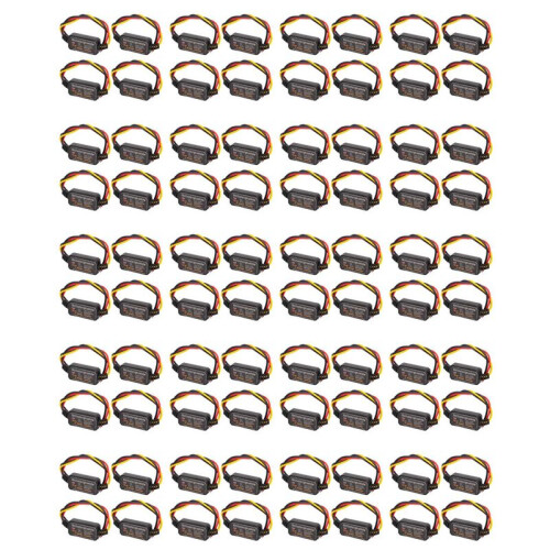 80Pcs 16 Modes Adjustable LED Brake Light Flasher Strobe Controller Universal for Car Motorcycle
