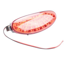 For  206 206CC Car LED Rear Bumper Light with Light Bulb Parking Warning Light Reflector Taillights 6351K5