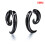(5mm) Men\'s Horn Acrylic Ear Studs - Hypoallergenic 2