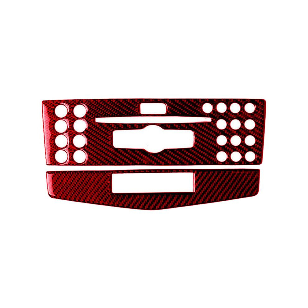 Real Carbon Fiber Central Console Panel Cover Trim 07-10 For - W204 C-Class Grain 6031141193317