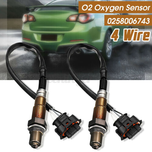 2Pcs O2 Oxygen Sensor 4 Wire for  Commodore V6 3.6L VZ VE LE0 0258006743 92210450 2
