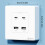USB+Type-C Dual Wall Socket Panel 4