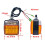 10X Forklift Turning Light LED Double-Sided Small Light 12V Square Turning Front Light Parking Light Reversing Light 8
