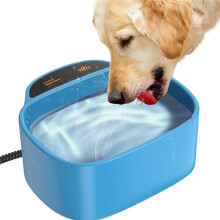Heated Pet Bowl,2.5L for Dogs Cats, Heated Pets Bowl,Outdoor Water Bowl for Rabbit/Chicken Duck Squirrel, 85 Ounces (US)