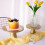 Rusts Resistant Golden Pastry Stand Kitchen Countertop-L 7