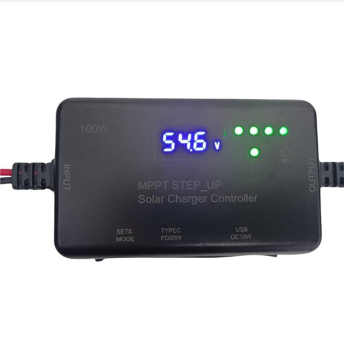 MPPT Solar Charge Controller 30V 20A 100W,Solar Panel Charge Controller with Type-C USB Output for AGM,LiFePO₄ Battery 2