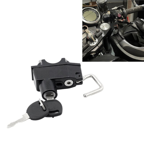 Motorcycle Helmet Lock Helmet Anti-Theft Security Lock with 2 Keys Multi-Functional Helmet Lock for Motorcycle 1