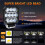 Luz de Trabalho LED Quadrada de 4 Polegadas com Kit de Chicote Elétrico, Luz de Direção Off-Road Âmbar Branca para Caminhão, SUV, ATV, , Picape 6