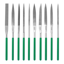 10-Piece Diamond File Set, Precision Needle File Set, Diamond Coated Files for Filing Metal, Ceramic, Stone, Jewelry A