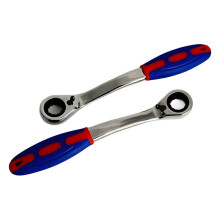 2 Peças de Chave Catraca de Dupla Finalidade com Cabo de Plástico de 8 mm, Ferramentas de Ferragens Domésticas de 8 mm