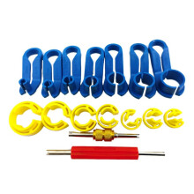 16PC AC Fuel Disconnect Removal Tool Set W/Storage Box, Valve Core Remover Tool for 1/4 5/16 3/8 1/2 5/8 3/4 7/8 In
