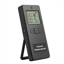 Ultraviolettstrahlungsmonitor, Digitaler UV-Detektor für AußEninspektionen im Home Office, Schwarz