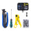 Coax Compression Tool Kit Coax Crimper and Rg6 Crimping Tool with 20 PCS F Compression Connectors 1