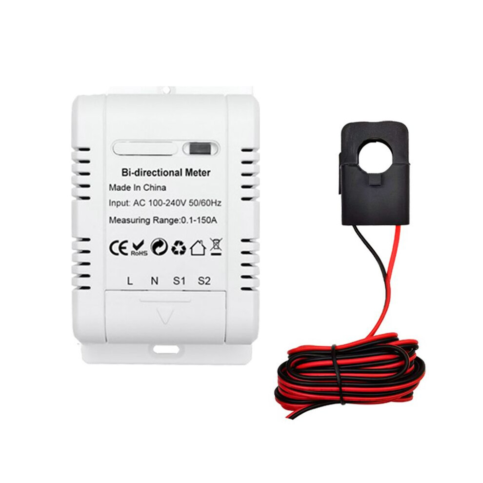 Tuya Solar Pv Bidirectional Wifi Meter With Ct 150A Two Way Clamp Current Sensor Transformer App Monitor Power 6033408972413