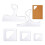 5 Pcs Router Templates for Woodworking Acrylic Templates Angled Curvy Tracing Stencils Guide Tools for Kitchen 1