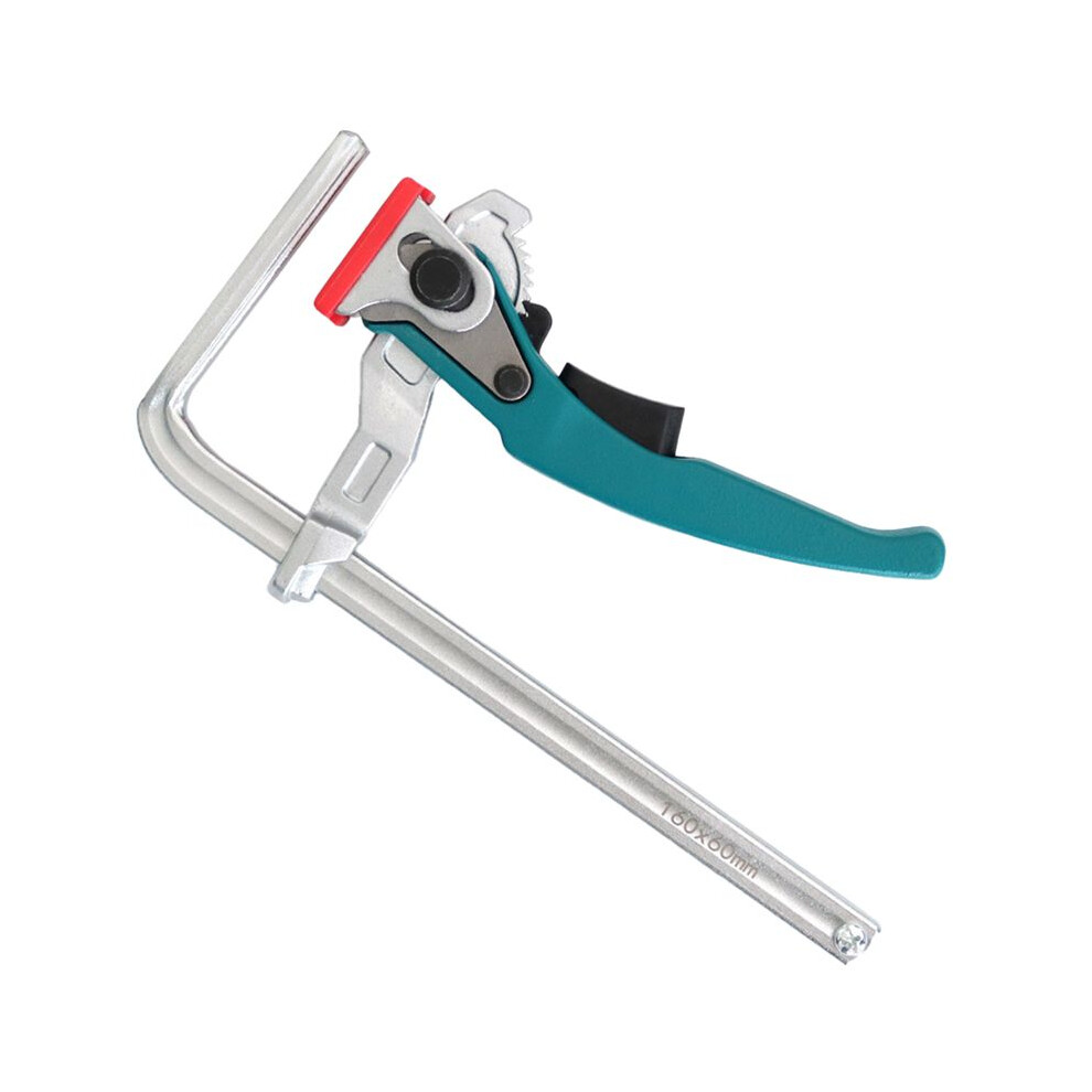 Cyan Handle Quick Ratchet Track Clamp Woodworking Track Clamp Cyan Ratchet Track Clamp 160X60mm 4713191105312