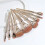 9 Golden Oval Makeup Brush Beginner Brush Foundation Blush Traceless Makeup Brush Set 2