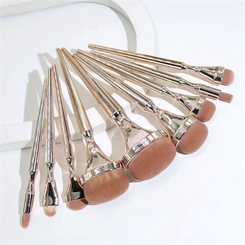 9 Golden Oval Makeup Brush Beginner Brush Foundation Blush Traceless Makeup Brush Set 1