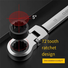 7PCS Ratcheting Wrench Set, Standard Metric Combination Ratchet Wrenches Set for Car Repair and Household Repair