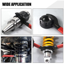 3-Piece Machine Tool Wrench ER Multi-Specification Electrophoresis Blackening Wrench ER25/32/40 Wrench