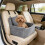 Extrem weicher Hunde-Autostuhl mit Memory-Spume-Polsterung-Grau 6