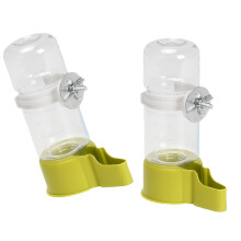 2PCS Vogel Käfig Wasser Dispenser Für Vögel Automatische-Grün