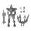 (Plain ash, Ordinary Paragraph) 3D Printed Movable Robot Figure for Desktop Decoration 1