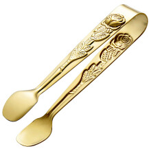 (Gold) Rose Stainless Steel Mini Food Tongs
