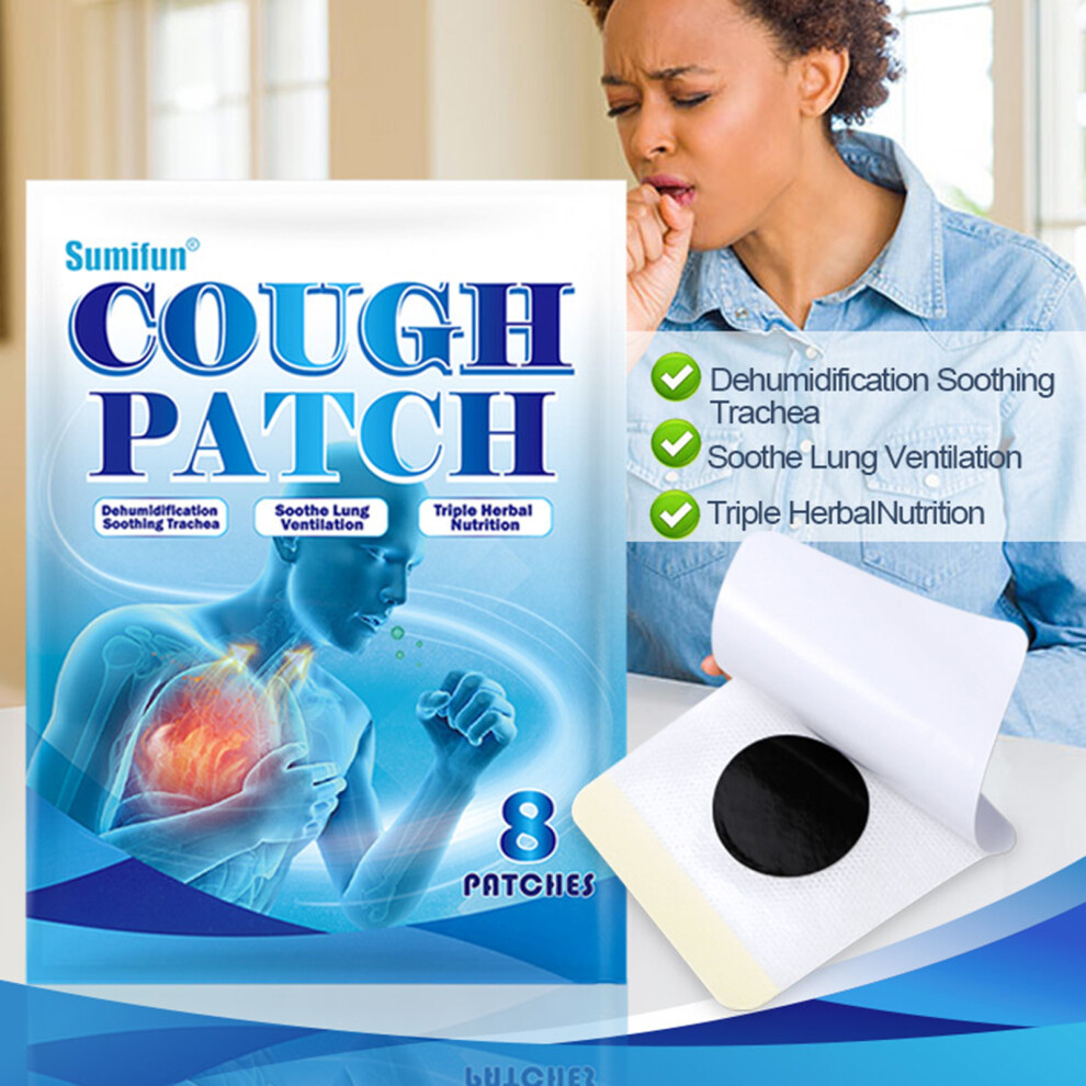 Creation-3C 8Pcs Cough Relief Patch For Throat & Asthma