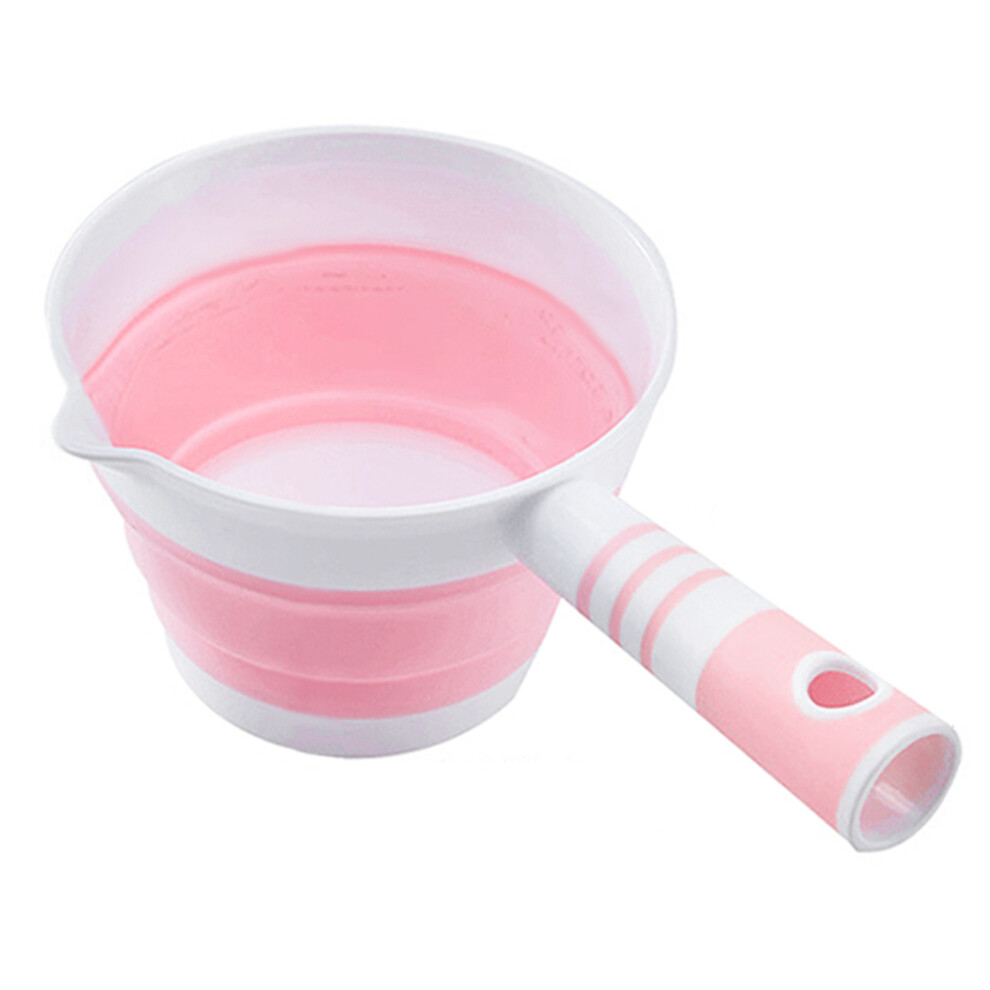 (Pink) Collapsible Water Ladle For Bathroom & Kitchen 6017806798981