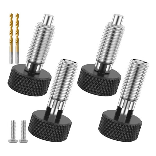 Handle Quick Release Pins Kit,with Knurled Handle Stainless Steel Lock M6 Quick Release Pins for Rolling Toolbox (2 Set)