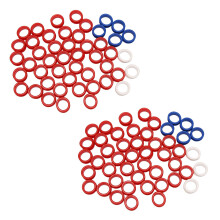 100Pcs Silicone Finger Rings for Any Scissors Inserts Haircutting Styling Tools Accessories Mix Colors