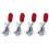 12 PCS 60 Lbs Antislip Covered Hand Tool Toggle Clamp Horizontal Clamp 201A 1