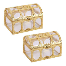 2X BoîTe A Bijoux Bague de Bonbon Boucles D'Oreilles Collier Étui de Cadeau Fête D'Anniversaire Décoration de Mariage Bijoux Emballage Perle