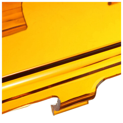 Tampa da Lente da Barra de Luz de Trabalho LED Curva 2X 8 Polegadas ATV UTV Offroad 4WD ÂMbar 2