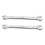 2X Silver Tone 5.5mm X 7mm U Shape Double Open-Ended Wrench Tool 1