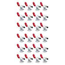 24 Teiliges Hand Werkzeug Einstellbare Kippklemme 201A Rutschfeste Rote Horizontale Klemme 201-A