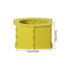 (Yellow) Foldable Travel Potty for Kids, Portable for Car & Outdoor